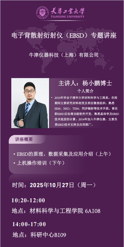 电子背散射衍射仪（EBSD）专题讲座